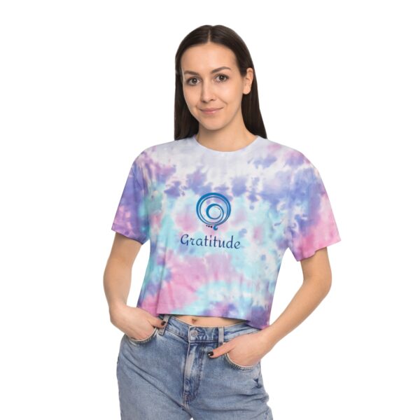 Gratitude Tie-Dye Crop Tee