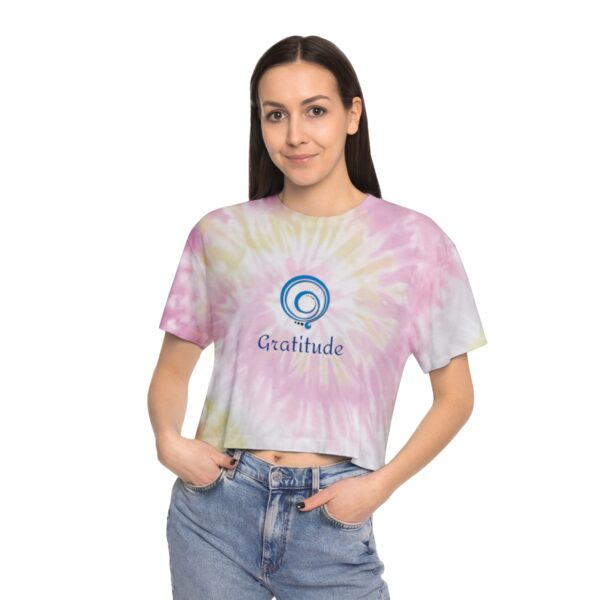 Gratitude Tie-Dye Crop Tee - Image 9