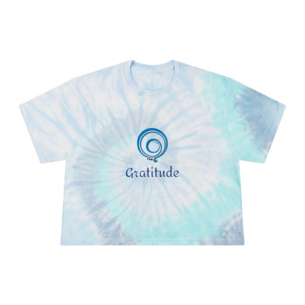 Gratitude Tie-Dye Crop Tee - Image 4