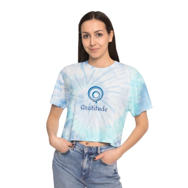 Gratitude Tie-Dye Crop Tee - Image 6